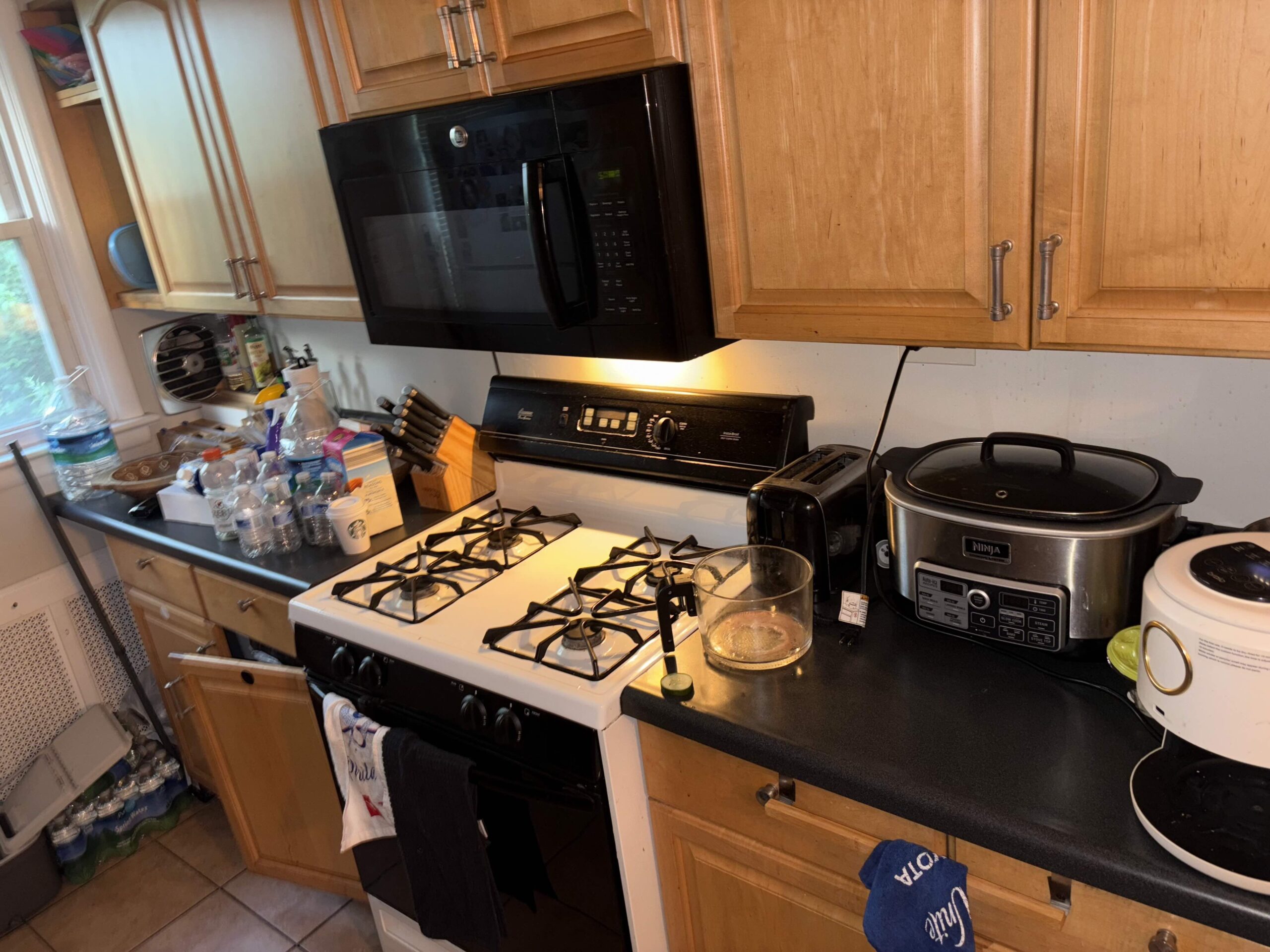Before Kitchen Organization cleaning - dirty condition