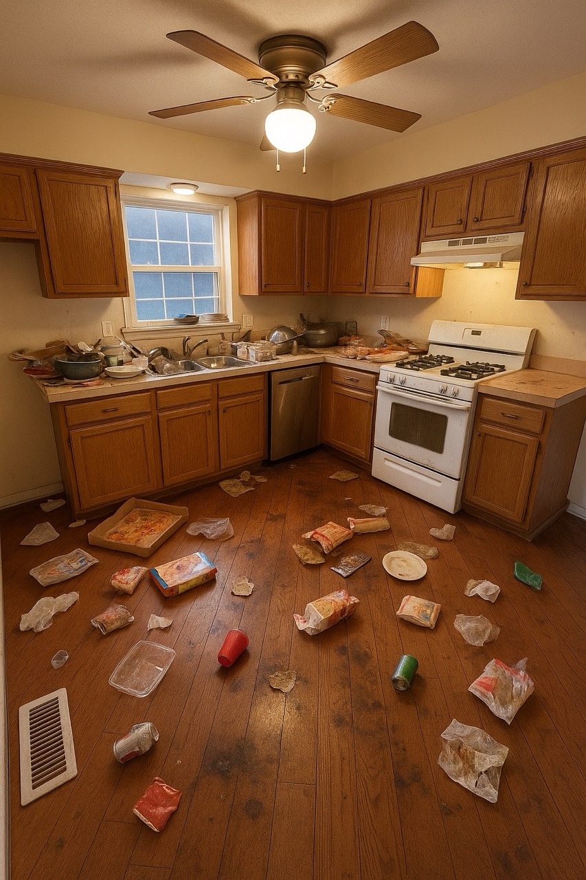 Before Kitchen Deep Cleaning cleaning - dirty condition